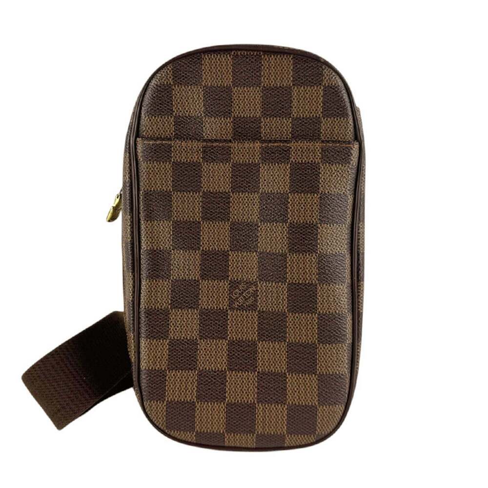 LOUIS VUITTON Brown Damier Canvas Pochette Hobo Bag - Picture 1 of 12